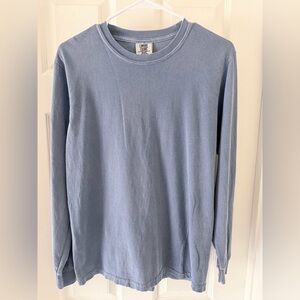 Comfort Colors Men's Long Sleeve Tee - Dusty Blue
